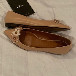 Coach leather flats